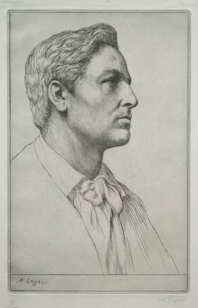 查尔斯·霍尔罗伊德爵士的肖像。 作者 阿方斯·莱格罗斯（Alphonse Legros）