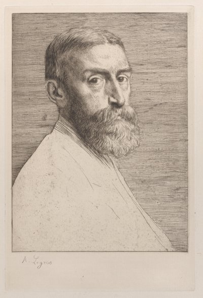 爱德华-约翰-波因特爵士的画像，1877年。 作者 阿方斯·莱格罗斯（Alphonse Legros）