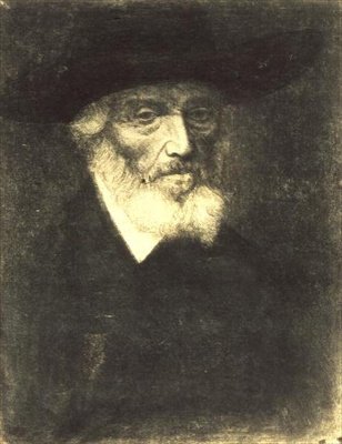 托马斯-卡莱尔的肖像（蚀刻画） 作者 阿方斯·莱格罗斯（Alphonse Legros）