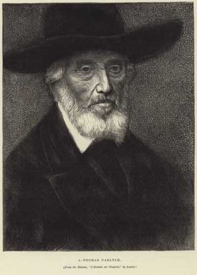 托马斯卡莱尔的肖像 作者 阿方斯·莱格罗斯（Alphonse Legros）