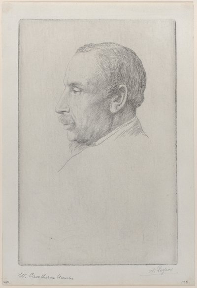 威廉-考特恩-温的肖像，1892年。 作者 阿方斯·莱格罗斯（Alphonse Legros）