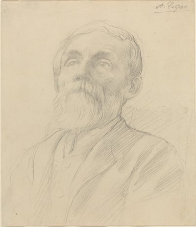 一个老人的画像 作者 阿方斯·莱格罗斯（Alphonse Legros）