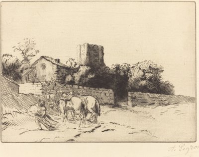 长老院墙(Le mur du presbytere) 作者 阿方斯·莱格罗斯（Alphonse Legros）