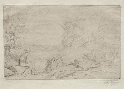 岩石。 作者 阿方斯·莱格罗斯（Alphonse Legros）