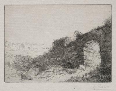 罗马废墟。 作者 阿方斯·莱格罗斯（Alphonse Legros）