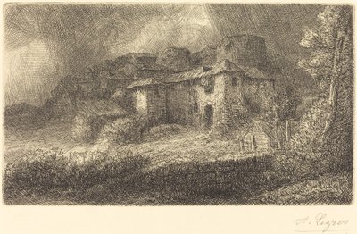 城堡遗址 作者 阿方斯·莱格罗斯（Alphonse Legros）