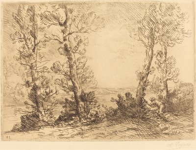 鲑鱼-费舍尔-萨乌蒙（Le pecheur du saumon）。 作者 阿方斯·莱格罗斯（Alphonse Legros）