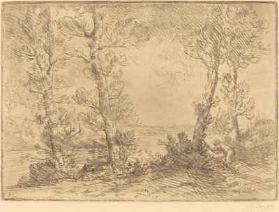 鲑鱼-费舍尔-萨乌蒙（Le pecheur du saumon）。 作者 阿方斯·莱格罗斯（Alphonse Legros）