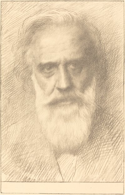 自画像。 作者 阿方斯·莱格罗斯（Alphonse Legros）