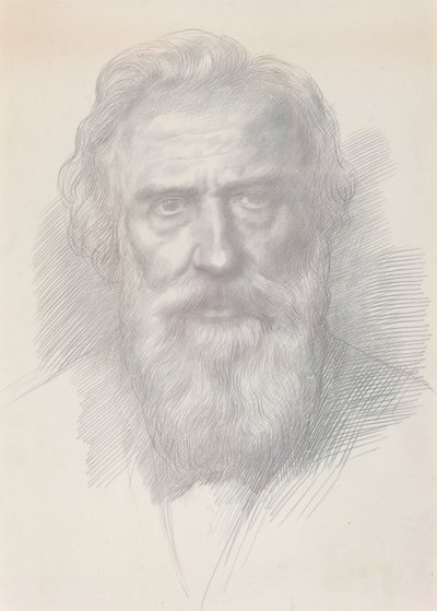 自画像 作者 阿方斯·莱格罗斯（Alphonse Legros）