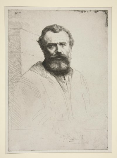 自画像 作者 阿方斯·莱格罗斯（Alphonse Legros）