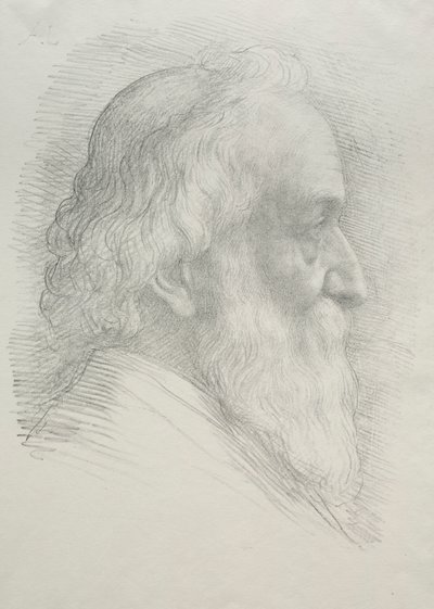 自画像第十板。 作者 阿方斯·莱格罗斯（Alphonse Legros）