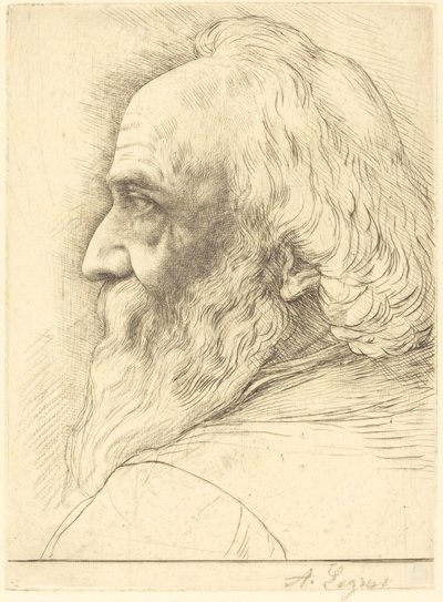 自画像》，第12版。 作者 阿方斯·莱格罗斯（Alphonse Legros）