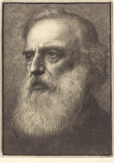 自画像》，第 4 版 作者 阿方斯·莱格罗斯（Alphonse Legros）