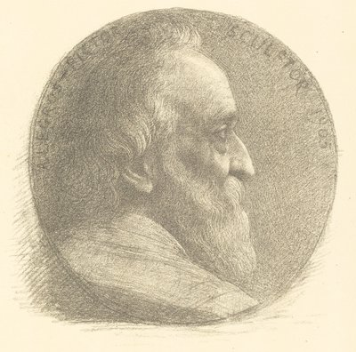 自画像，勋章，第1号，第9版，1905年。 作者 阿方斯·莱格罗斯（Alphonse Legros）