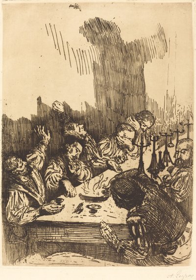 暗影迷踪。 作者 阿方斯·莱格罗斯（Alphonse Legros）