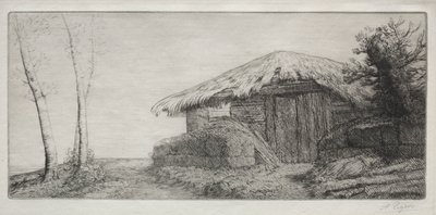 山上的羊圈（Bergerie sur le Coteau） 作者 阿方斯·莱格罗斯（Alphonse Legros）
