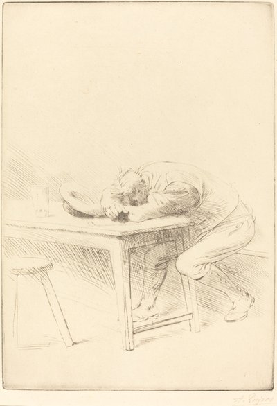 劳动者的午睡 作者 阿方斯·莱格罗斯（Alphonse Legros）