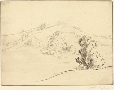 小山 作者 阿方斯·莱格罗斯（Alphonse Legros）