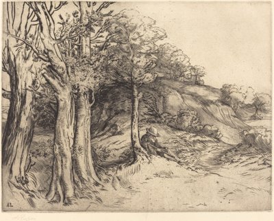 孤独（风景） 作者 阿方斯·莱格罗斯（Alphonse Legros）