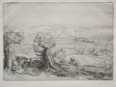 勃艮第山谷纪念品 作者 阿方斯·莱格罗斯（Alphonse Legros）