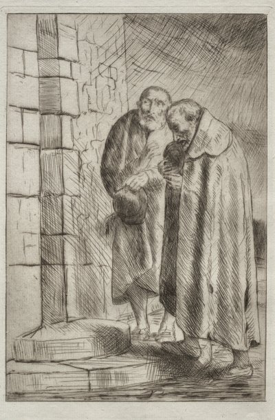 理查德先生家门口的圣彼得和圣保罗 作者 阿方斯·莱格罗斯（Alphonse Legros）