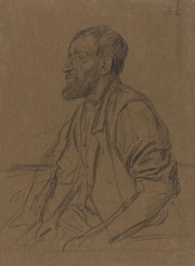 一个工人的研究。 作者 阿方斯·莱格罗斯（Alphonse Legros）