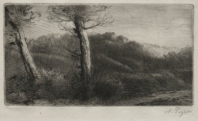 日落。 作者 阿方斯·莱格罗斯（Alphonse Legros）