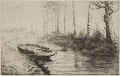 运河，早晨 作者 阿方斯·莱格罗斯（Alphonse Legros）
