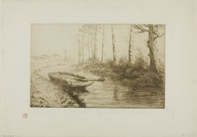 运河早晨 作者 阿方斯·莱格罗斯（Alphonse Legros）