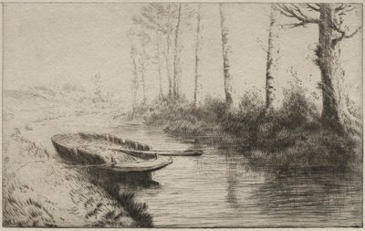 运河，早晨。 作者 阿方斯·莱格罗斯（Alphonse Legros）