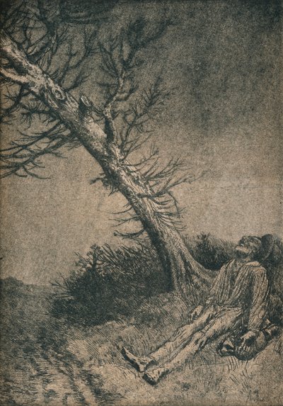 垂死的流浪者，1875年 作者 阿方斯·莱格罗斯（Alphonse Legros）
