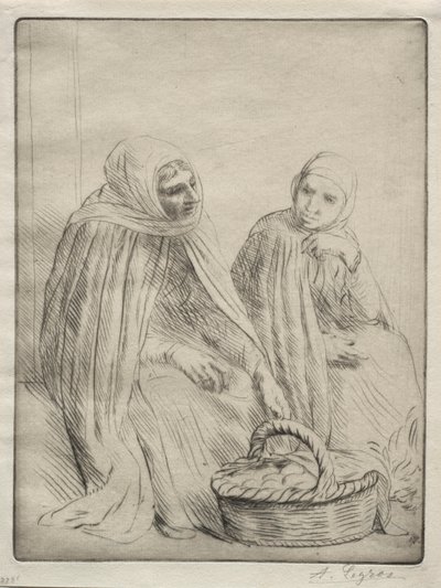 蛋商人第一盘。 作者 阿方斯·莱格罗斯（Alphonse Legros）
