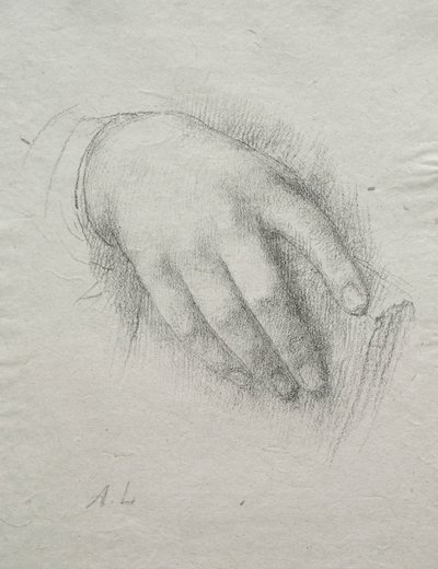 娜拉E.莱格罗斯的手。 作者 阿方斯·莱格罗斯（Alphonse Legros）