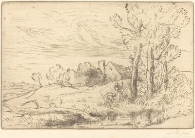 井的房子（La maison du puits） 作者 阿方斯·莱格罗斯（Alphonse Legros）