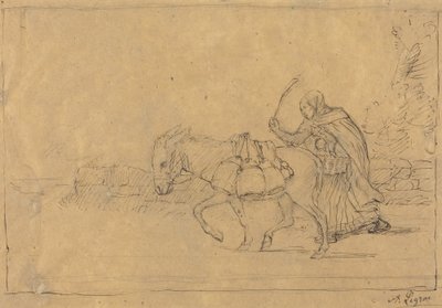布洛涅的牛奶女郎。 作者 阿方斯·莱格罗斯（Alphonse Legros）