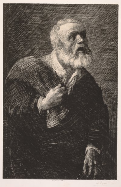 夜惊魂。 作者 阿方斯·莱格罗斯（Alphonse Legros）