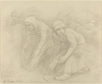 收割者》，1907年。 作者 阿方斯·莱格罗斯（Alphonse Legros）