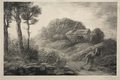拾穗者归来（第二状态） 作者 阿方斯·莱格罗斯（Alphonse Legros）