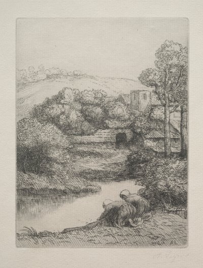洗衣房（又名 "Les Laveuses") 作者 阿方斯·莱格罗斯（Alphonse Legros）