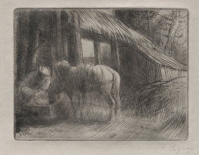 饮水处（第二盘） 作者 阿方斯·莱格罗斯（Alphonse Legros）