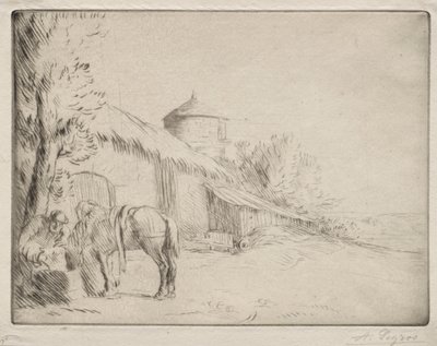 饮水处（第二盘） 作者 阿方斯·莱格罗斯（Alphonse Legros）