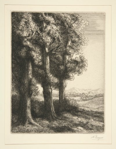 三棵树 作者 阿方斯·莱格罗斯（Alphonse Legros）