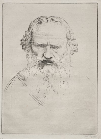 托尔斯泰。 作者 阿方斯·莱格罗斯（Alphonse Legros）