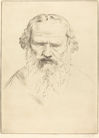 托尔斯泰。 作者 阿方斯·莱格罗斯（Alphonse Legros）