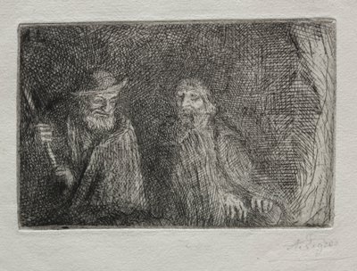两个牧羊人（Les Deux Bergers） 作者 阿方斯·莱格罗斯（Alphonse Legros）