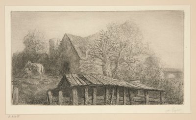 古老的客栈 作者 阿方斯·莱格罗斯（Alphonse Legros）