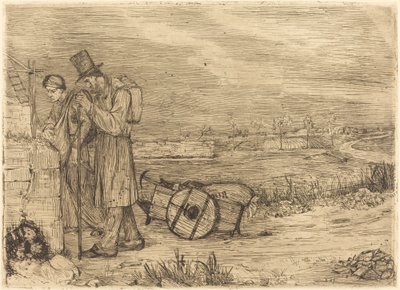 Montrouge的流浪者 Les vagabonds de Montrouge. 作者 阿方斯·莱格罗斯（Alphonse Legros）