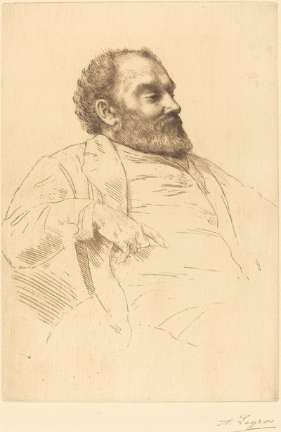 Val Prinsep, R.A. 作者 阿方斯·莱格罗斯（Alphonse Legros）
