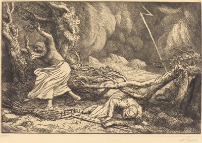 雷电的受害者 雷电的受害者。 作者 阿方斯·莱格罗斯（Alphonse Legros）